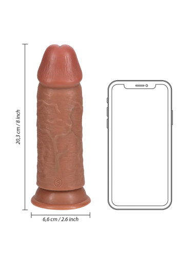 Extra Thick Straight without Balls 20,3 cm - Tan