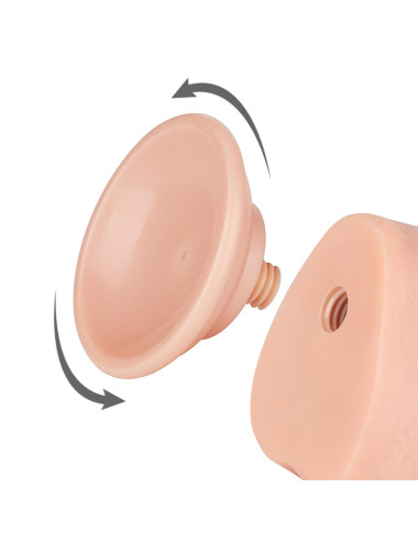 9.5'' Sliding Skin Dual Layer Dong Flesh