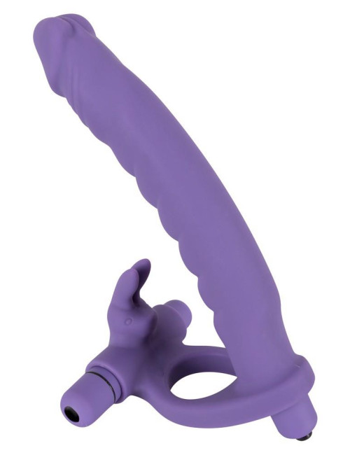 Silicone Strap-on z wibracją – zabawki, pierścienie z wibracją, dildo silikonowy 16 cm