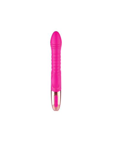 Wibrator - Rechargeable Thrusting Vibrator USB 10 Functions - Heating