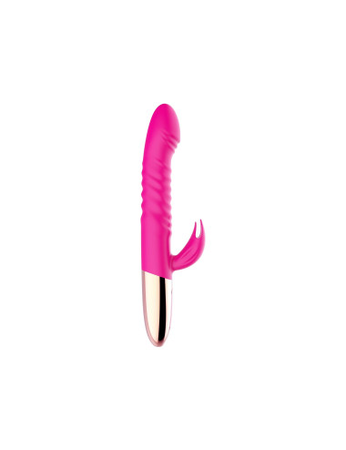 Wibrator - Rechargeable Thrusting Vibrator USB 10 Functions - Heating