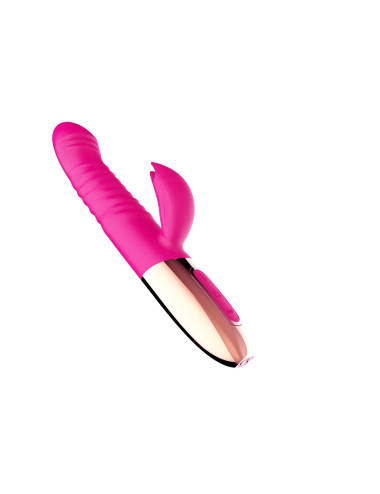 Wibrator - Rechargeable Thrusting Vibrator USB 10 Functions - Heating