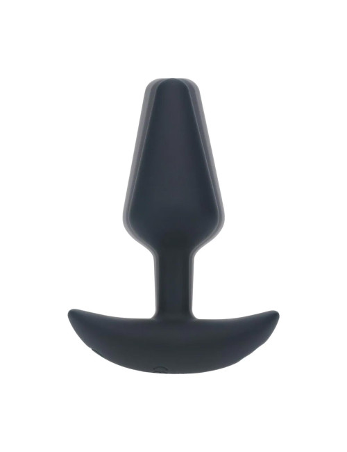 Plug analny wibrujący silikonowy - Classic - S - Czarny