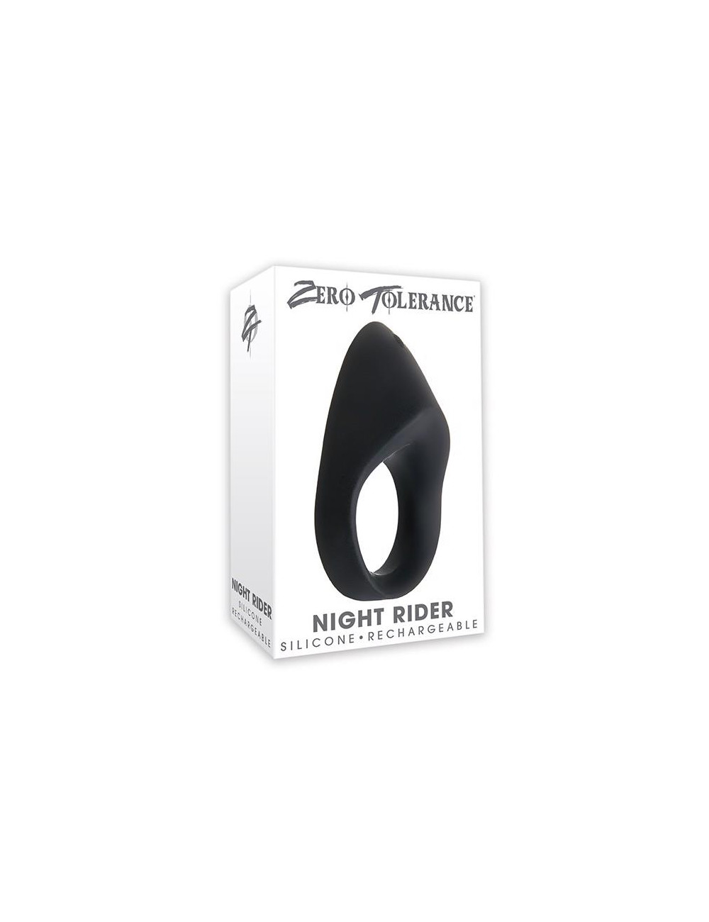 Zero Tolerance Night Rider Black – Pierścień wibracyjny z USB