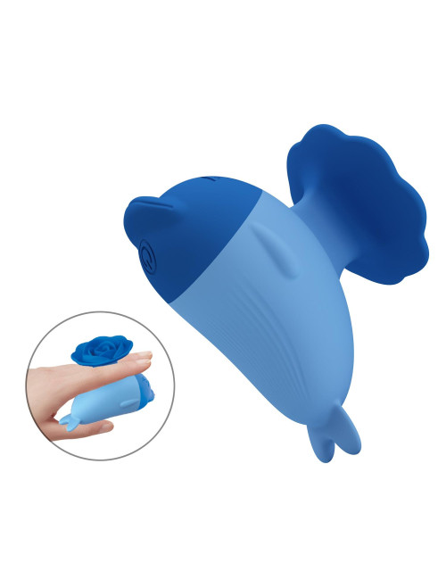 Pretty Love Dolphin Blue – Mini wibrator silikonowy