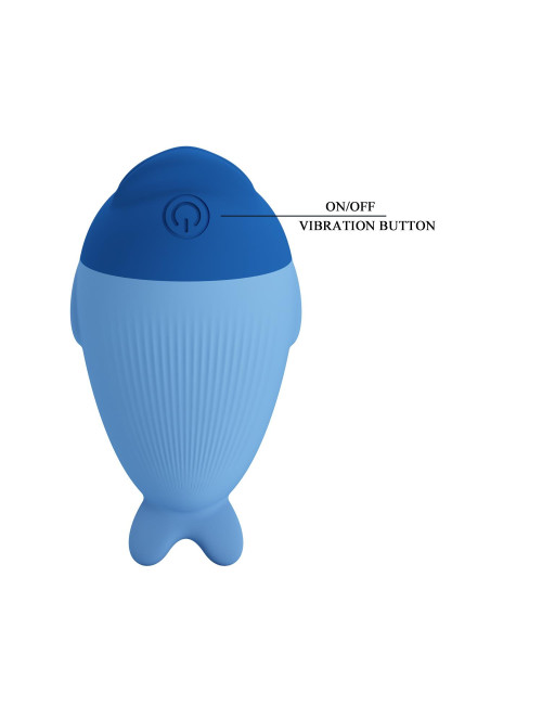 Pretty Love Dolphin Blue – Mini wibrator silikonowy