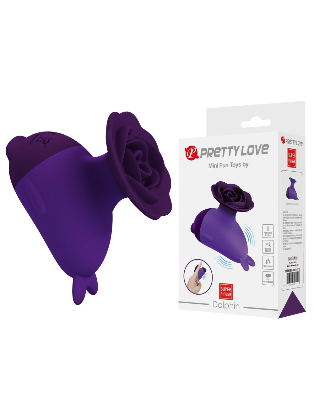 Pretty Love Dolphin Purple – Mini wibrator silikonowy