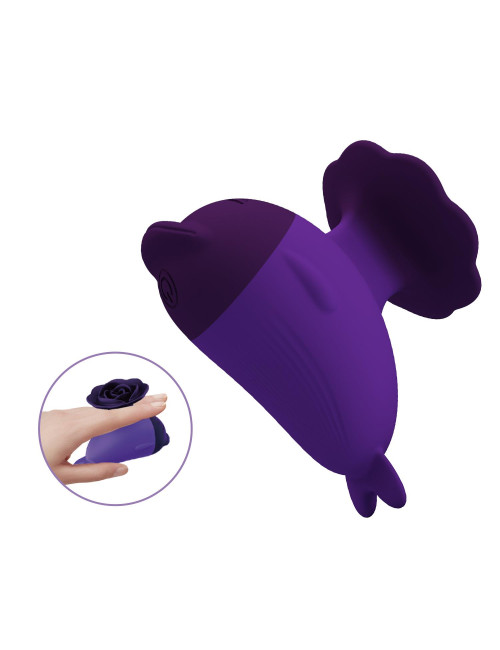 Pretty Love Dolphin Purple – Mini wibrator silikonowy