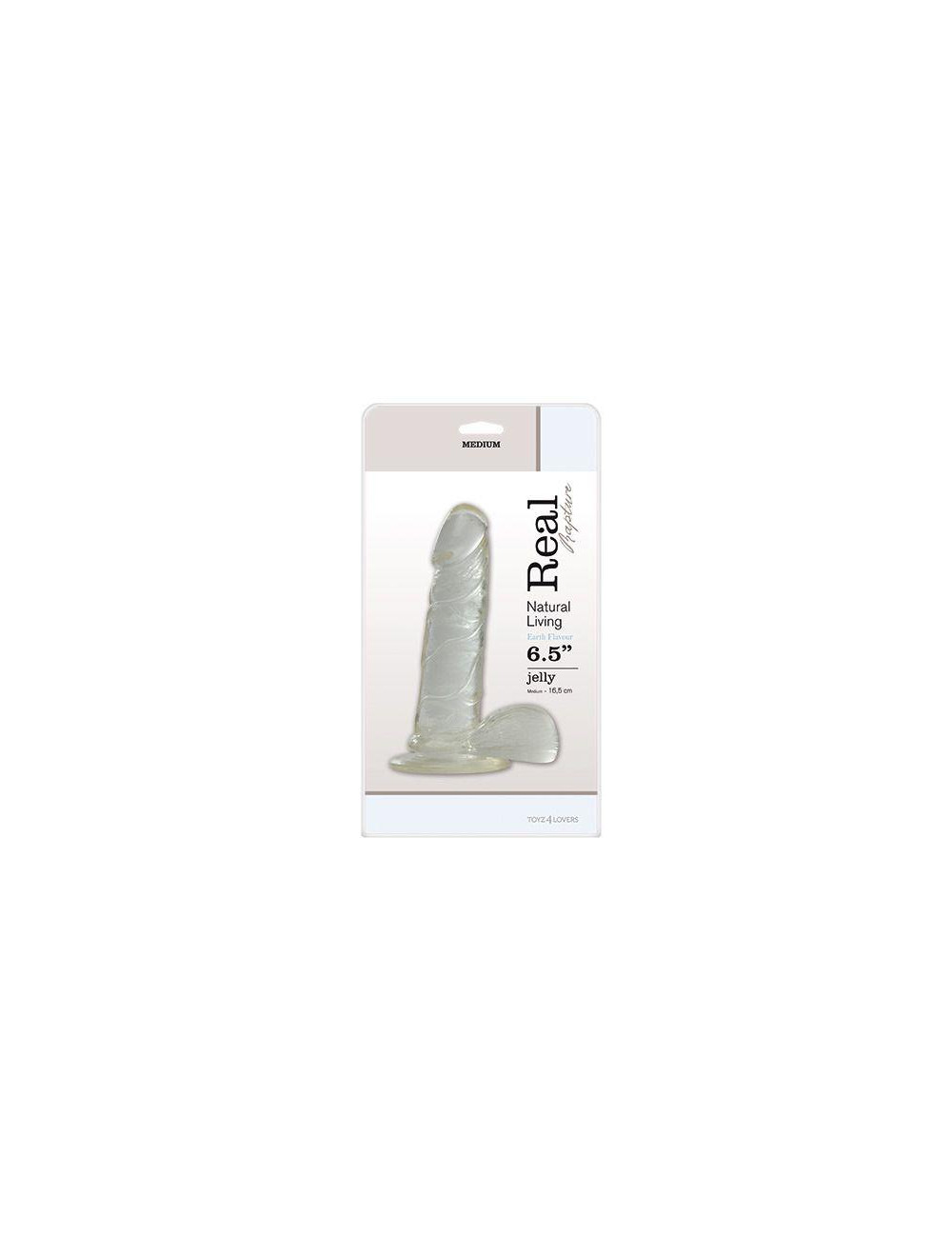 Dildo-JELLY DILDO REAL RAPTURE CLEAR 6,5"