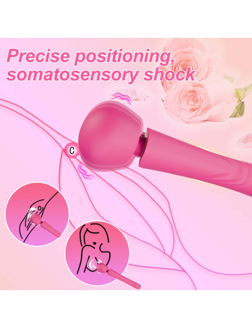 Perfect Wand Pink – Wibrator/Masażer Zabawki, silikon medyczny, wodoodporny, 10 trybów