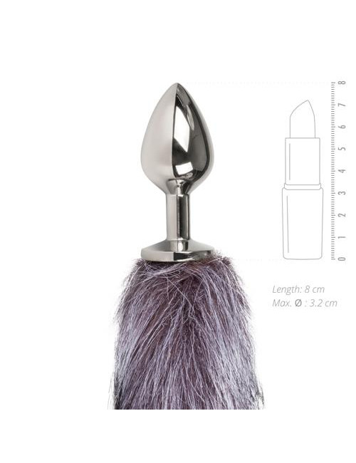EasyToys Metalowy korek analny z puszystym ogonem lisa