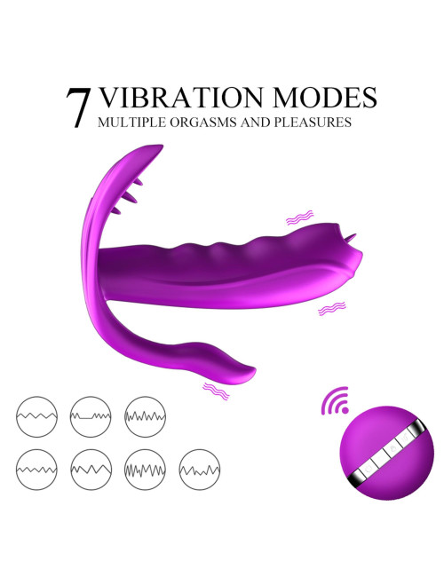 Stymulator Silikonowy Panty Vibrator USB - 7 Funkcji i Ogrzewanie, Wodoodporny