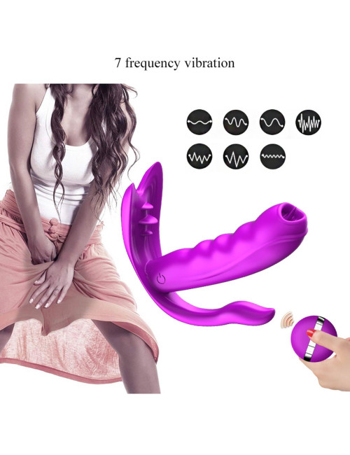 Stymulator Silikonowy Panty Vibrator USB - 7 Funkcji i Ogrzewanie, Wodoodporny