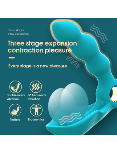 Stymulator-Angelo Male Prostate Triple Stimulation (blue)