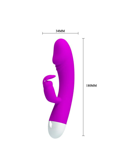 Pretty Love Will Silikonowy wibrator króliczek USB 30-funkcyjny