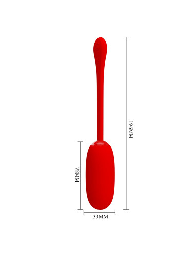 PRETTY LOVE - JULIUS EGG Red 12 function vibrations
