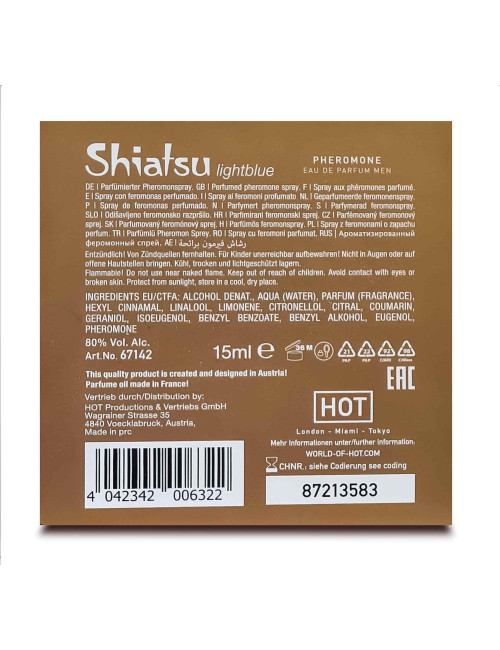 SHIATSU Pheromon Fragrance Man LightBlue 15 ml – Afrodyzjaki, Feromony, Męskie