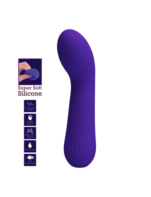 PRETTY LOVE Faun G-Spot Vibrator Purple - Wibrator Punktu G z 12 funkcjami i pamiecia