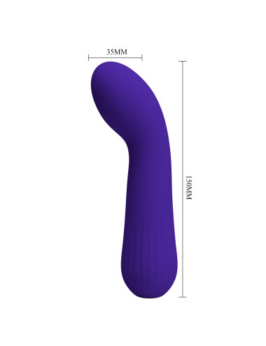 PRETTY LOVE - Faun dark Purple,G-spot vibrator, 12 vibration functions Memory function