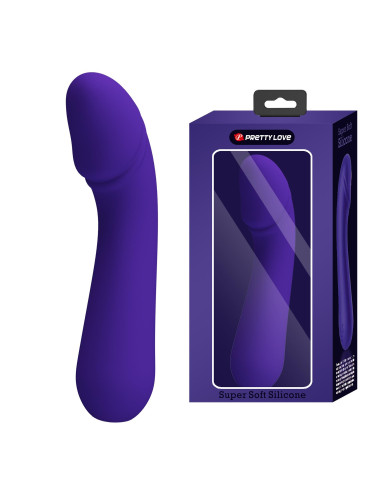 PRETTY LOVE Cetus Dark Purple – Silikonowy Wibrator Punktu G, 12 Funkcji, Pamięć