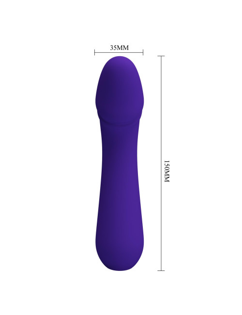 PRETTY LOVE Cetus Dark Purple – Silikonowy Wibrator Punktu G, 12 Funkcji, Pamięć