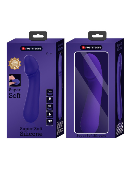 PRETTY LOVE Cetus Dark Purple – Silikonowy Wibrator Punktu G, 12 Funkcji, Pamięć