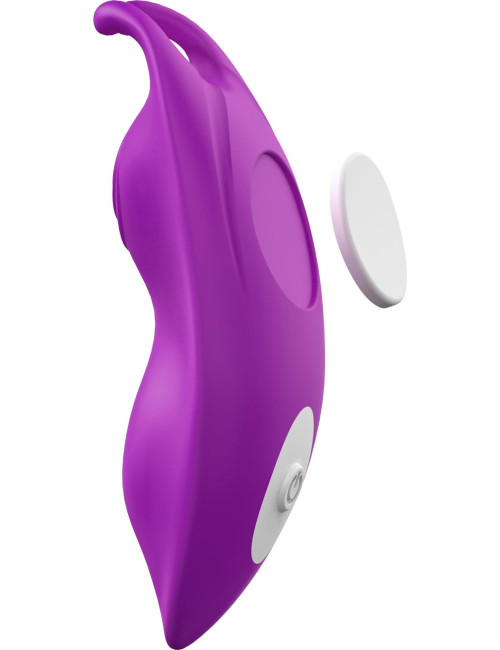 Catcher Purple Wibrator podwójny C i G-spot, 9 funkcji, wodoodporny, sterowanie pilotem