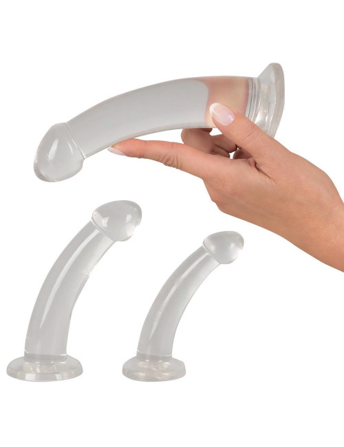 Crystal Clear Anal Training Set Zestaw Dildo Analny Trio Zabawki