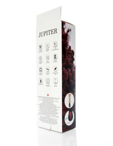 Wibrator JUPITER USB - 12-trybów z rotacją, cyber skóra, wodoodporny