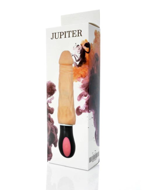 Wibrator JUPITER USB - 12-trybów z rotacją, cyber skóra, wodoodporny