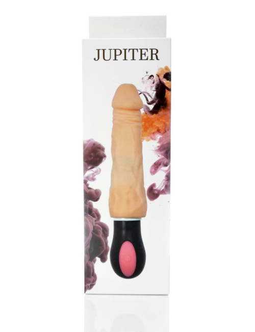 Wibrator JUPITER USB - 12-trybów z rotacją, cyber skóra, wodoodporny