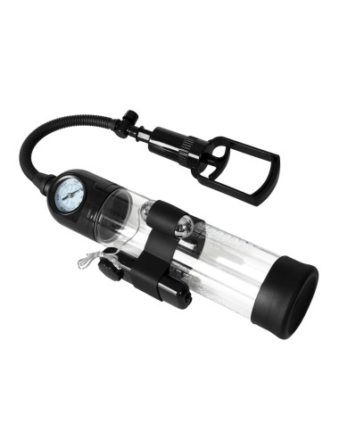 Pompka-Powerpump MASTER Vibrating - Black&Clear
