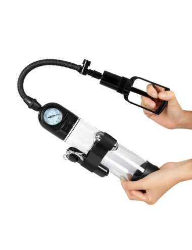Pompka-Powerpump MASTER Vibrating - Black&Clear