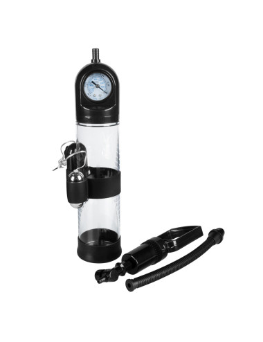 Pompka-Powerpump MASTER Vibrating - Black&Clear