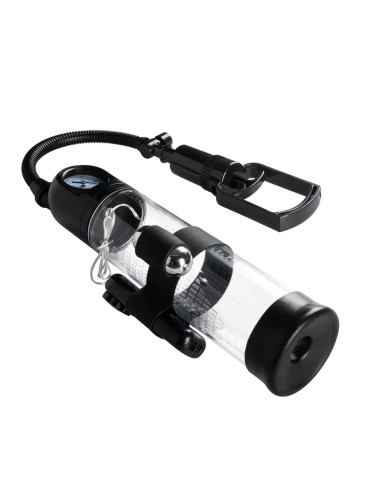 Pompka-Powerpump MASTER Vibrating - Black&Clear
