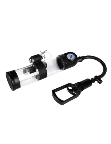 Pompka-Powerpump MASTER Vibrating - Black&Clear