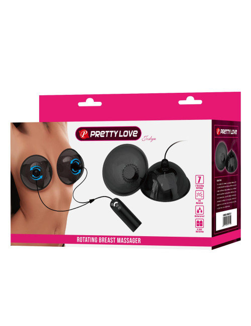 Pretty Love Joslyn Stymulator Piersi Rotacyjny – Czarny