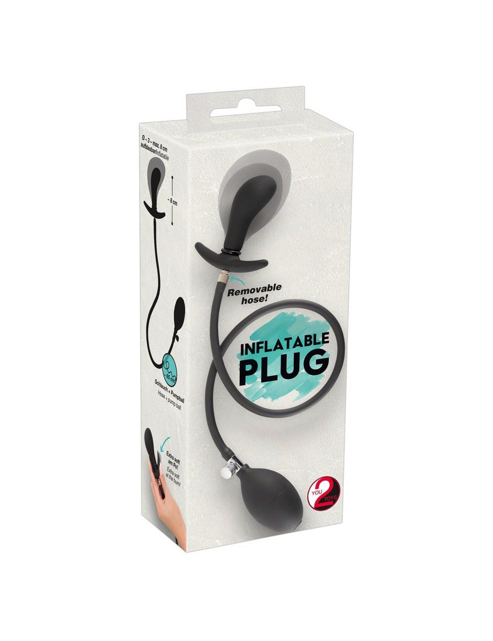Wtyczka analna pompowa – Plug do treningów analnych, silikon PU
