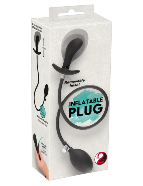 Wtyczka analna pompowa – Plug do treningów analnych, silikon PU