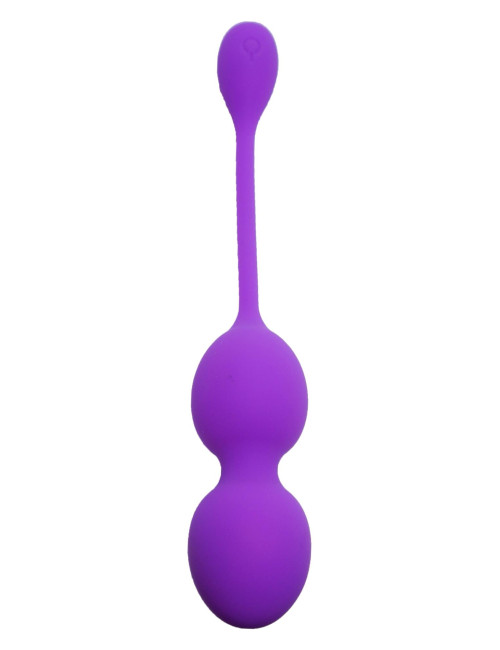Kulki Gejszy z Wibracją USB - Silikon Medyczny, 32mm, 80g, 10 Trybów, Purple