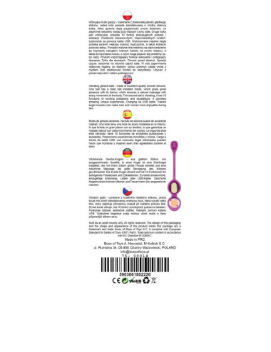 Vibrating Kegel Balls 32mm 80g Purple 10 function USB - B - Series