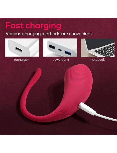 App Love Egg Red - Jajko wibracyjne z aplikacją Bluetooth
