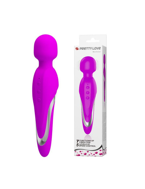 PRETTY LOVE MORTIMER USB - Wibrator 7 Trybów, Masażer Ciała Silikon ABS