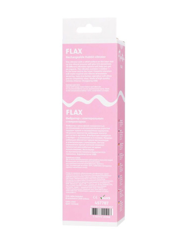 Relief vibrator with clitoral stimulation Flovetta Flax, silicone, mint, 17.5 cm