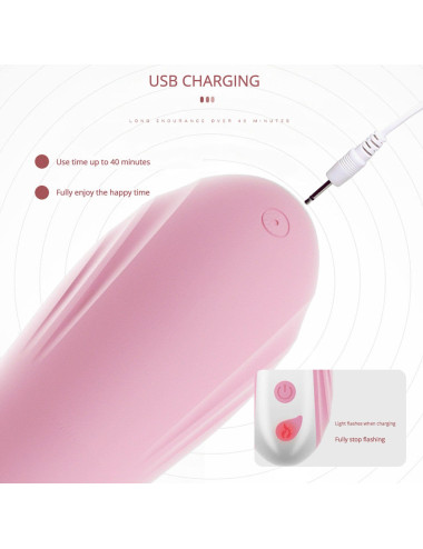 Wibrator-Hannah USB -Pink