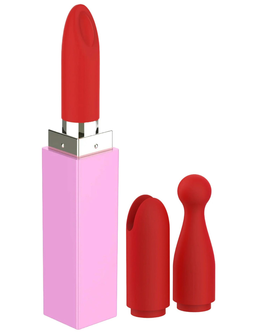 Xocoon Sealed With A Kiss – mini wibrator szminka różowy