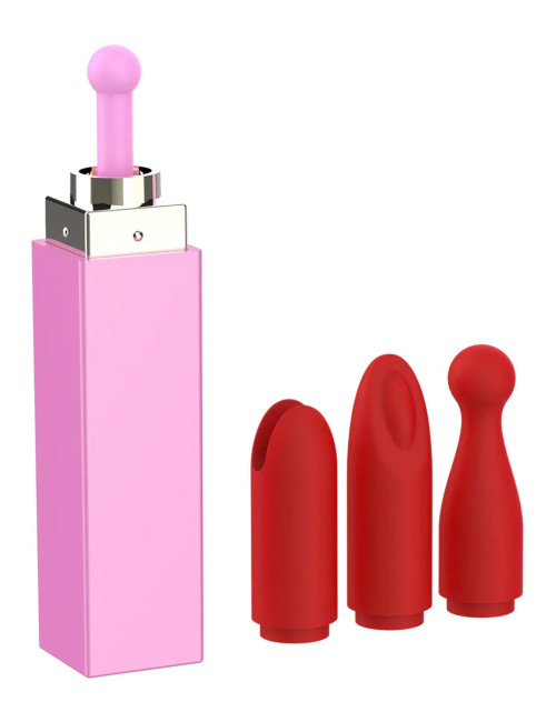 Xocoon Sealed With A Kiss – mini wibrator szminka różowy