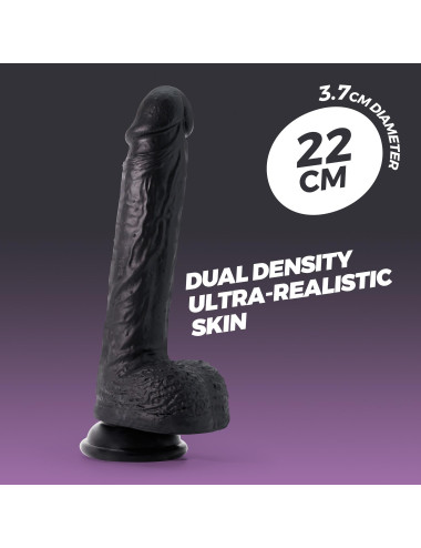 CRUSHIOUS INVIKTUS 8 LIQUID SILICONE DILDO BLACK