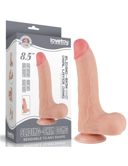 Dildo Dwuwarstwowe TPE Sliding Skin 8.5 cala Lovetoy