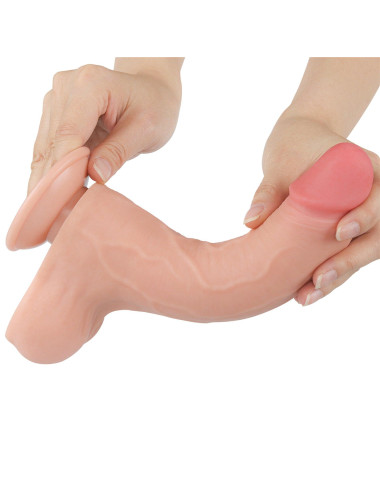 8.5'' Sliding Skin Dual Layer Dong Flesh
